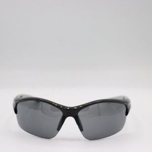 Black Square Unisex Sports Sunglasses  Black Shiny Lenses100% UV  Protection